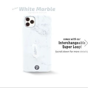 RIGHT White Marble iPhone 11 Pro Max Loopy Case